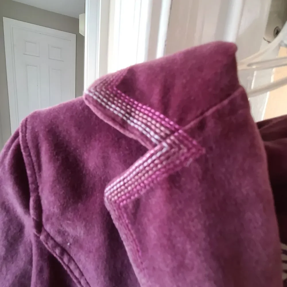 Boden Women's Plum Corduroy Blazer EUC